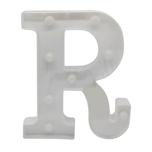 Imagen de Lámpara led letra R 7 led, 2AA