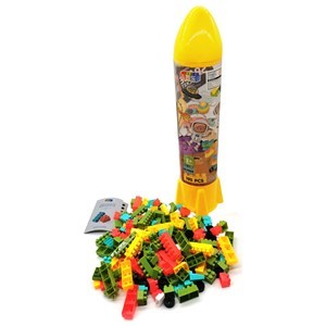 Imagen de Bloques x195 piezas medianas, en tubo cohete