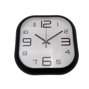 Imagen de Reloj de pared cuadrado, de plastico, 30cm, en caja