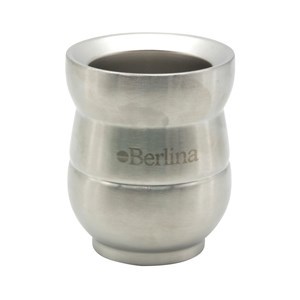 Imagen de Mate 140ml Berlina PLATEADO, doble pared de acero inoxidable en caja