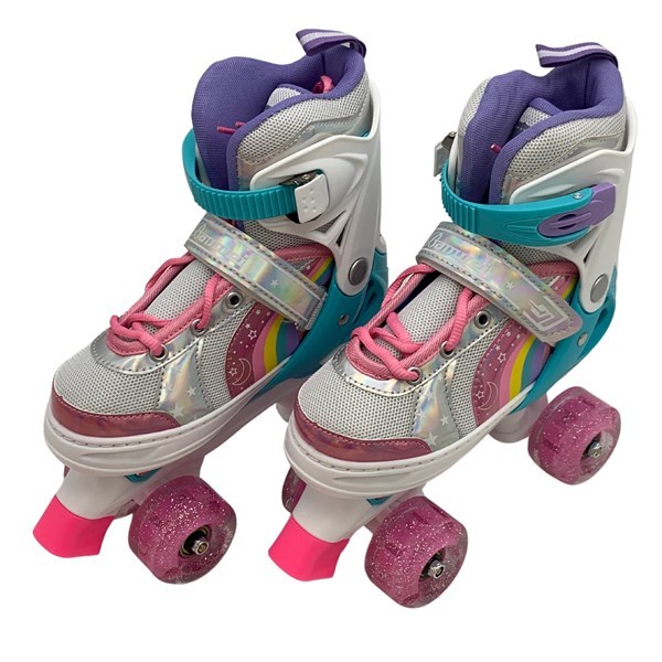 Imagen de Patines 4 ruedas de PVC extensibles talle M, en bolsa PVC 2 colores