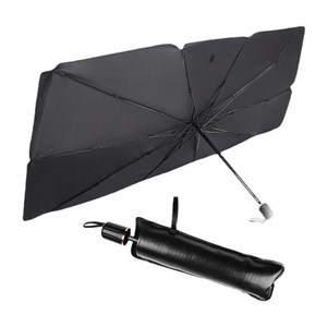 Imagen de Parasol para auto de PVC retráctil para parabrisas protección UV, en funda