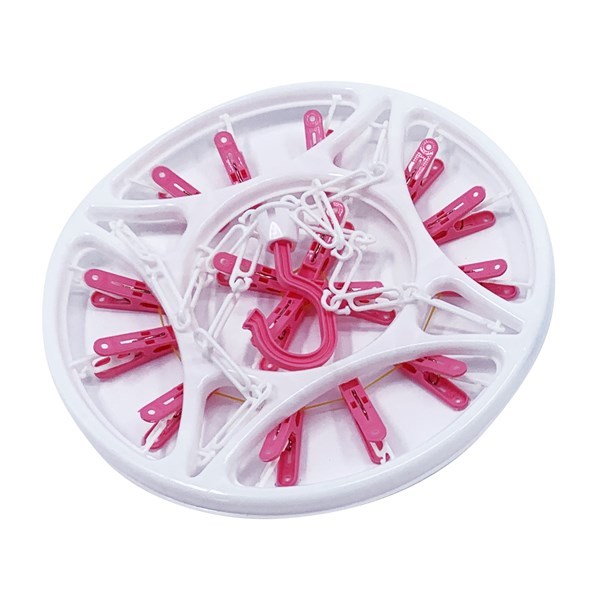 Imagen de Tendedero colgante de plástico 16 palillos, varios colores