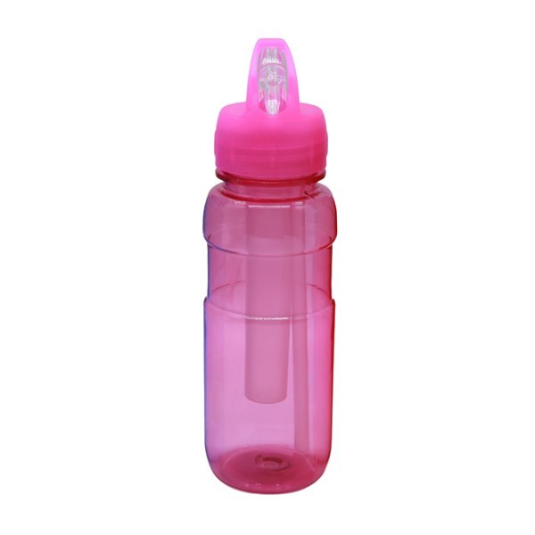 Imagen de Botella deportiva con sorbito retráctil, 420ml, con porta hielo, varios colores, en bolsa