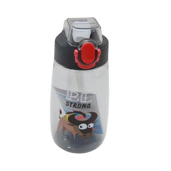 Imagen de Botella infantil con sorbito retráctil 480ml, con correa varios diseños, en bolsa