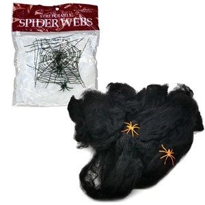 Imagen de Telaraña con arañas, color blanco o negro en bolsa
