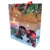 Imagen de Bolsa de regalo mediana,en papel satinado, PACK x12, diseños navideños