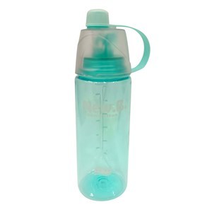 Imagen de Botella deportiva de plástico, 600ml, con pulverizador varios colores