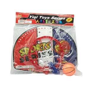 Imagen de Tablero de basket de plástico para pared con pelota en bolsa