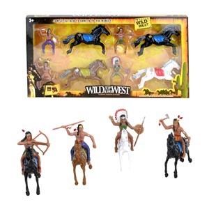 Imagen de Indios con caballos 8 piezas, en caja