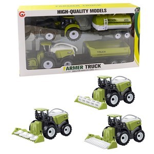 Imagen de Tractor a fricción x2, con zorra, en caja varios modelos