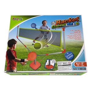 Imagen de Red con base 2 paletas con pelota, en caja