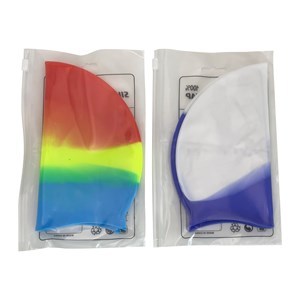 Imagen de Gorra para natación de silicona, con diseño, en sobre de PVC