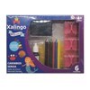 Imagen de Sellos de sirenas x6, con crayolas, XALINGO en caja