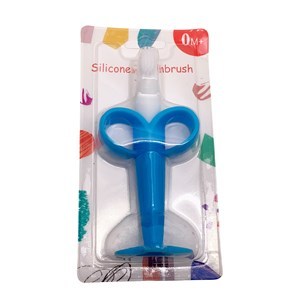Imagen de Cepillo de dientes para bebé, de silicona, en blister varios colores