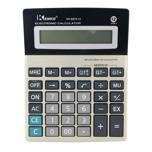Imagen de Calculadora de mesa KENKO, 12 dígitos, en caja