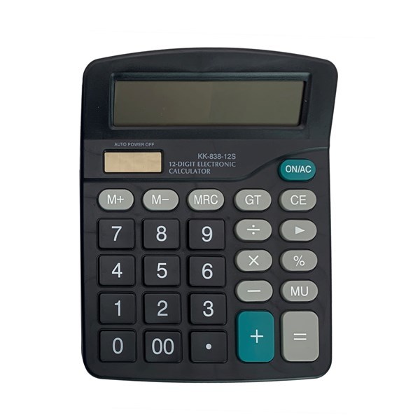 Imagen de Calculadora de mesa, recarga solar y 1AA, KENKO, en caja