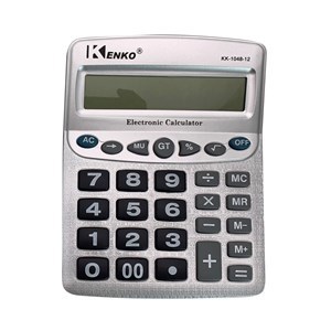 Imagen de Calculadora de mesa, KENKO, 12 dígitos, 1AA, en caja