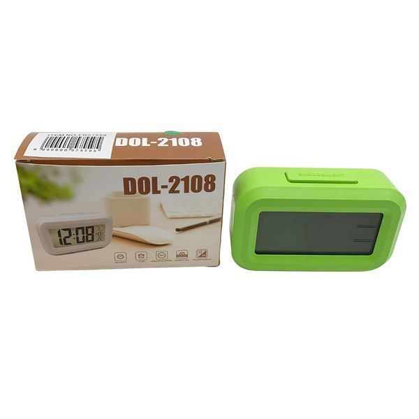 Imagen de Despertador digital de plástico 2AAA, en caja varios colores