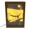 Imagen de Cuadro de madera con luz, USB, en caja