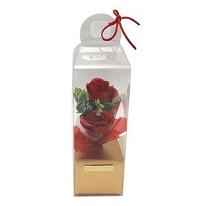 Imagen de Flor en caja de PVC, varios colores