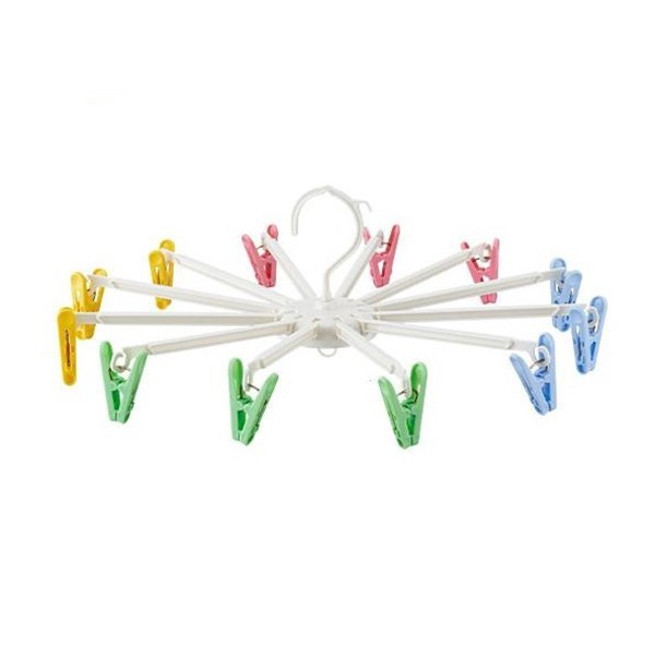 Imagen de Tendedero colgante de plástico 12 palillos, varios colores
