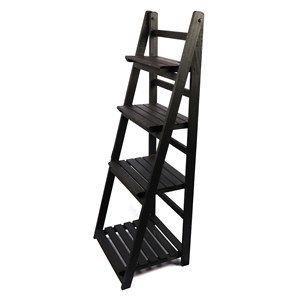 Imagen de Mueble estantería de madera plegable, 4 estantes NEGRO varios colores