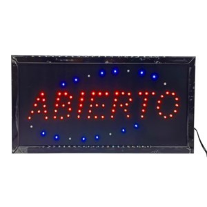Imagen de Cartel LED luminoso, ABIERTO en caja