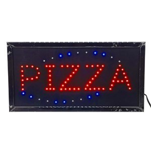 Imagen de Cartel LED luminoso, PIZZA en caja