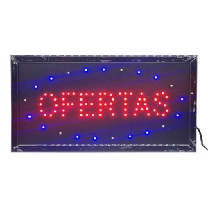 Imagen de Cartel LED luminoso, OFERTAS en caja