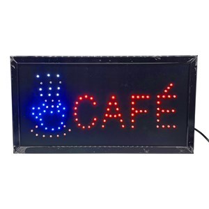 Imagen de Cartel LED luminoso, CAFÉ en caja