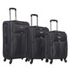 Imagen de Valijas Berlina x3 NEGRO, semi rígidas, ruedas omnidireccionales, 360, fuelle 5cm, manija telescópica escondida, tranca numérica, 2 bolsillos exteriores, correa para ajustar ropa, bolsillo interior con cierre, color negro