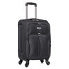Imagen de Valijas Berlina x3 NEGRO, semi rígidas, ruedas omnidireccionales, 360, fuelle 5cm, manija telescópica escondida, tranca numérica, 2 bolsillos exteriores, correa para ajustar ropa, bolsillo interior con cierre, color negro