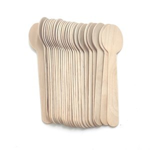 Imagen de Cuchara de madera descartable, bolsa x25
