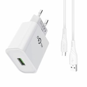 Imagen de Cargador para celular con cable USB-lightning,  en caja