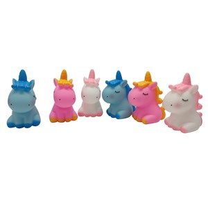 Imagen de Animales de goma con chifle unicornios x6, en red