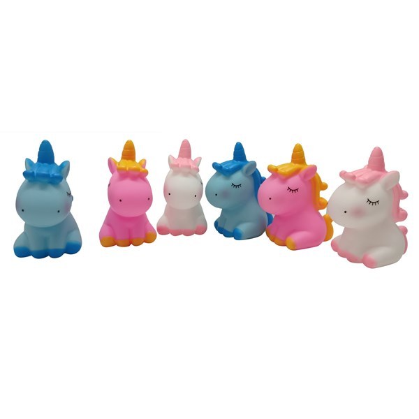 Imagen de Animales de goma con chifle unicornios x6, en red