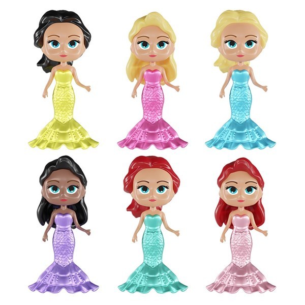 Imagen de Muñeca sirena para armar, en caja, 6 diseños