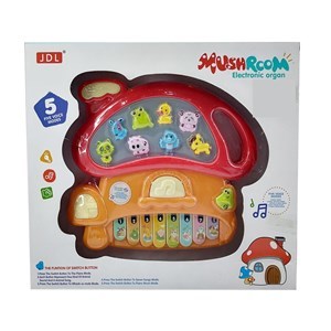 Imagen de Didáctico órgano con luz y sonido de animales, 3AA en caja varios colores