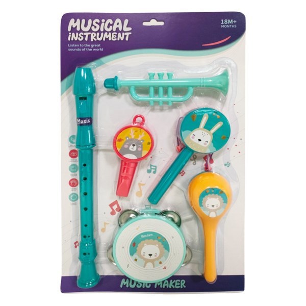 Imagen de Instrumentos musicales 6 piezas, en blister