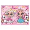 Imagen de Puzzle de cartón, 60 piezas, princesas, en caja
