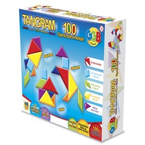 Imagen de Juego de mesa, tangram, 14 piezas de cartón, en caja