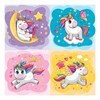 Imagen de Puzzle de cartón, 43 piezas, 4 puzzles unicornios, en caja