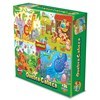 Imagen de Puzzle de cartón, 43 piezas, 4 puzzles animales, en caja