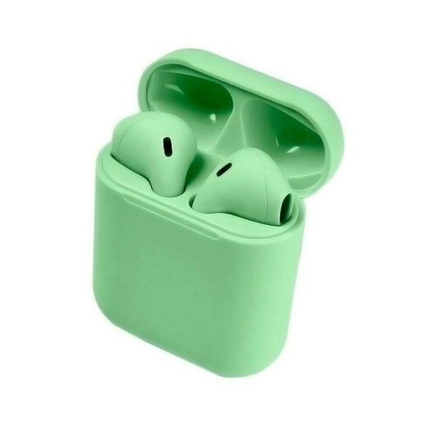 Imagen de Auriculares inalámbricos bluetooth V5.0, i12, VERDE