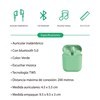 Imagen de Auriculares inalámbricos bluetooth V5.0, i12, VERDE