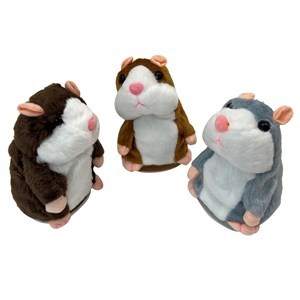 Imagen de Peluche hamster repite sonidos, 3AAA en bolsa varios colores