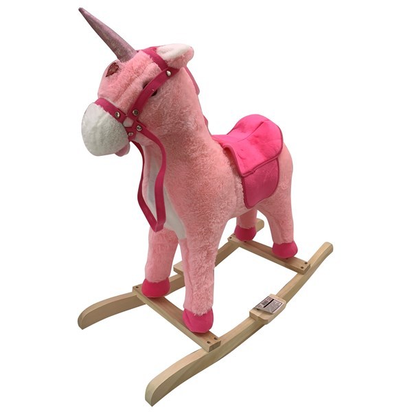 Imagen de Mecedora de madera caballito unicornio, con sonido 3 colores