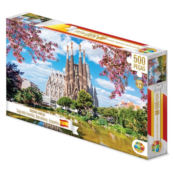 Imagen de Puzzle de cartón, 500 piezas, Barcelona, en caja