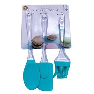 Imagen de Espátula, pincel y cuchara de silicona, en cartón varios colores